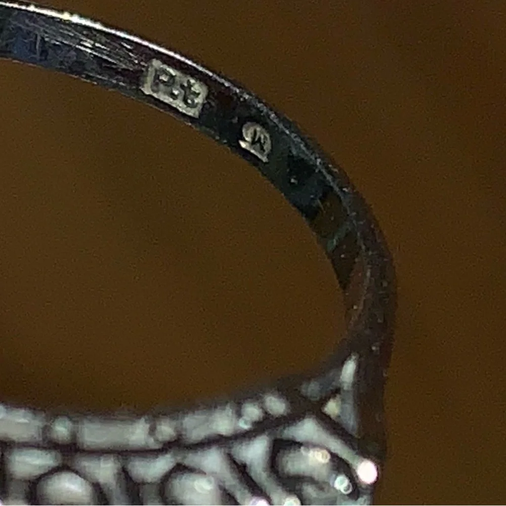 Platinum Ring with Diamonds